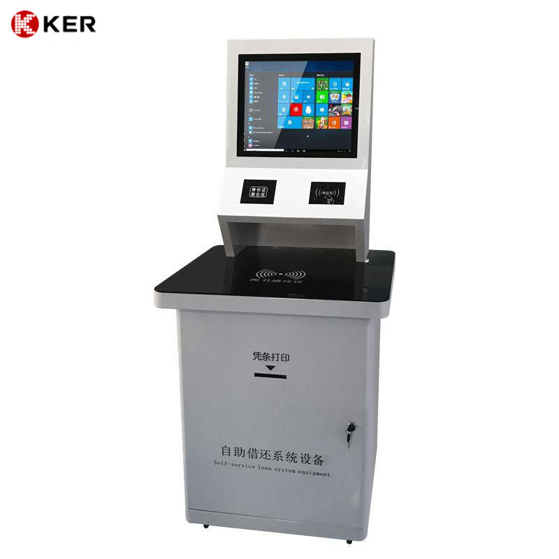 Public Touch Screen Information Display Self Service Library Book Returning Checkout Machine Kiosk